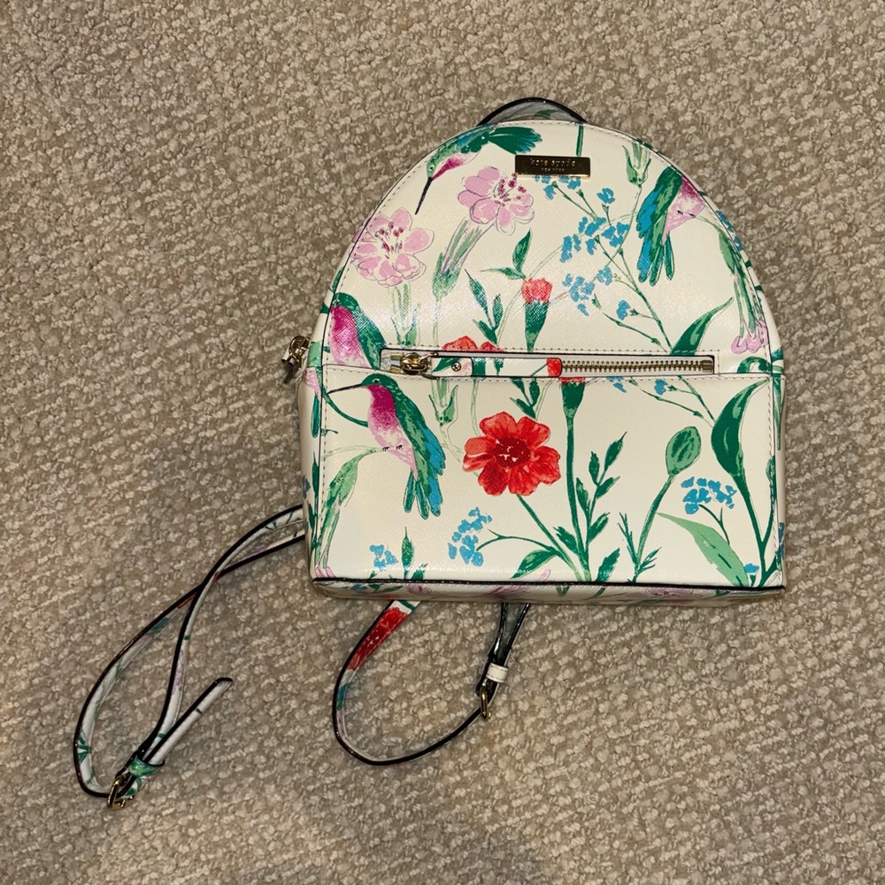 Kate Spade Cream Floral Backpack